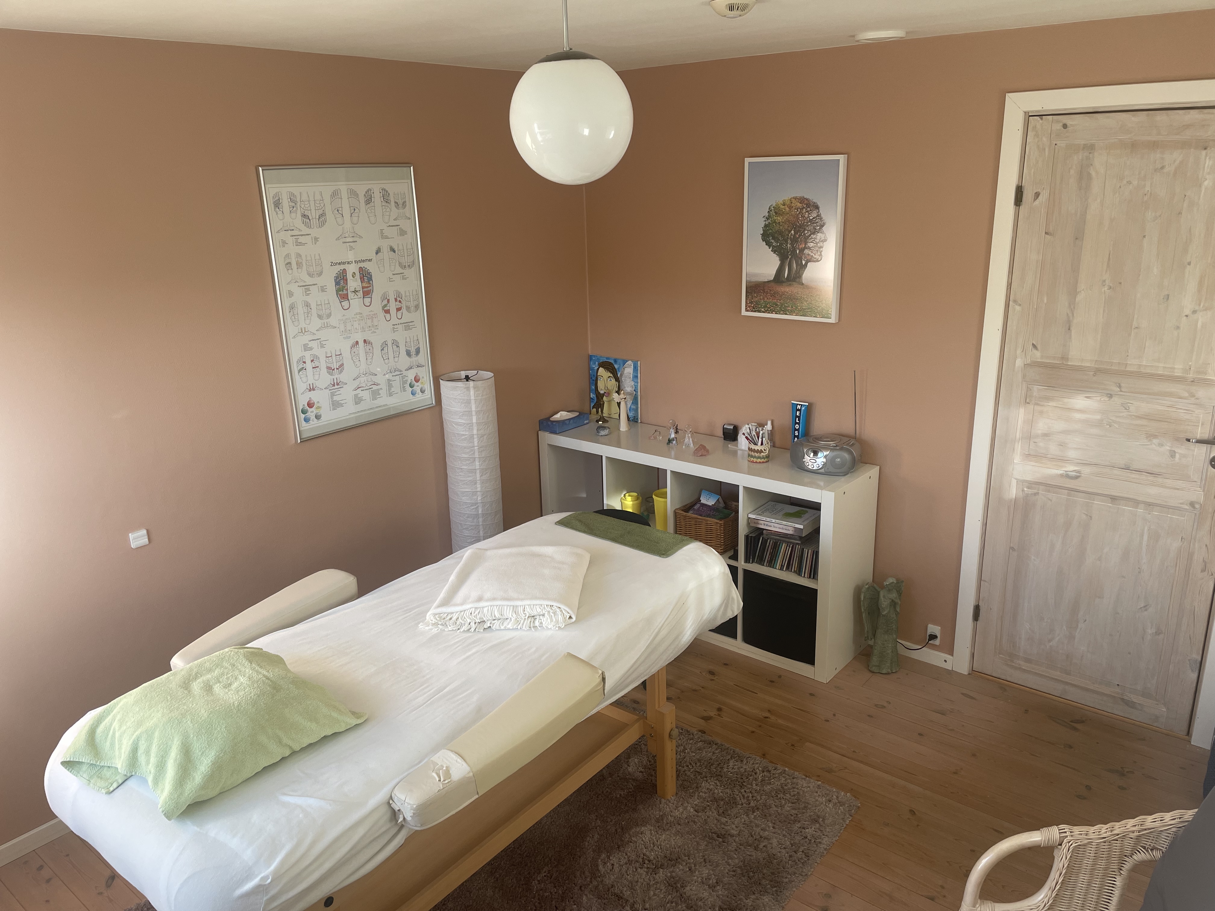 Afslappende og rolig stemning i klinikken i Roskilde